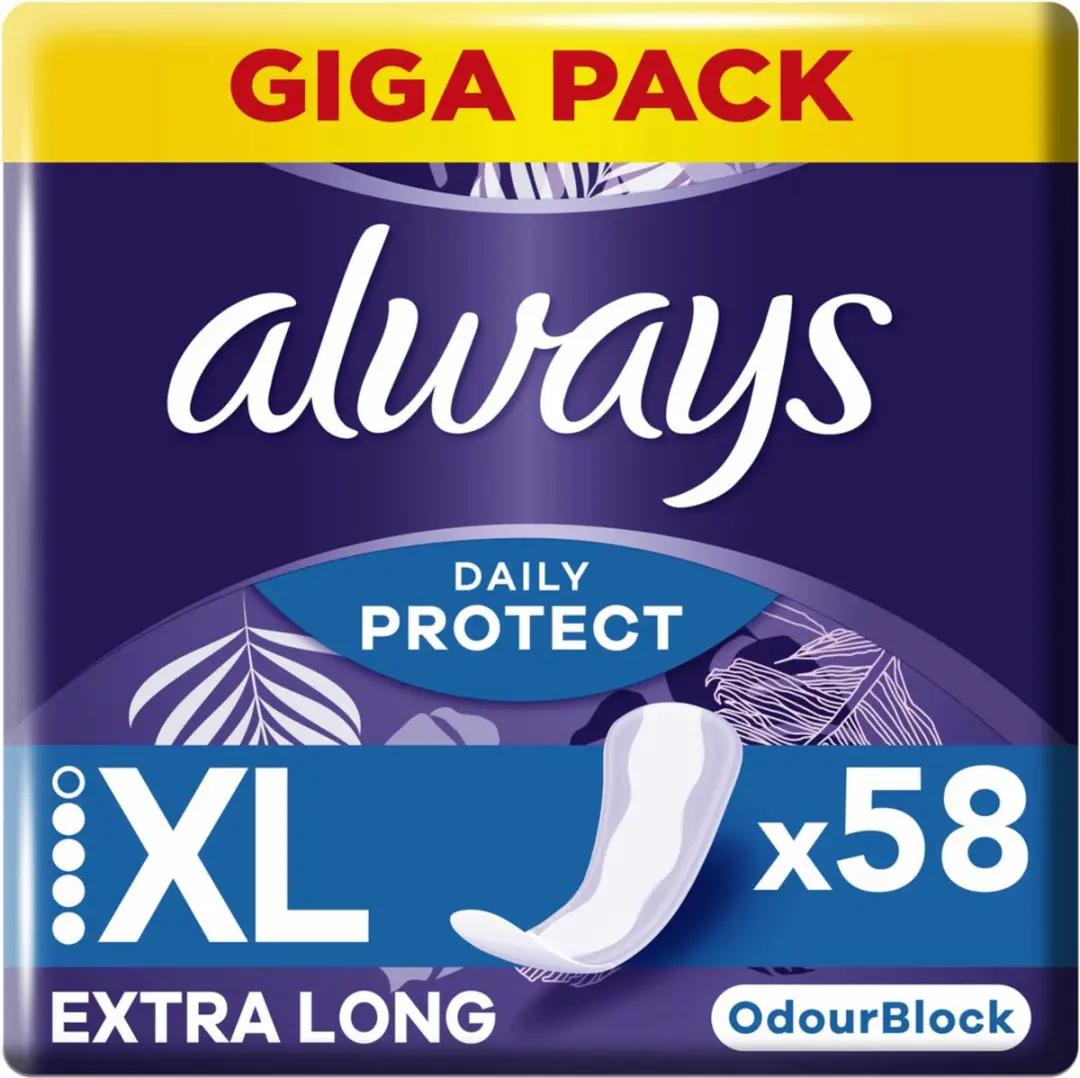Always Inlegkruisjes Long Plus 58 Stuks