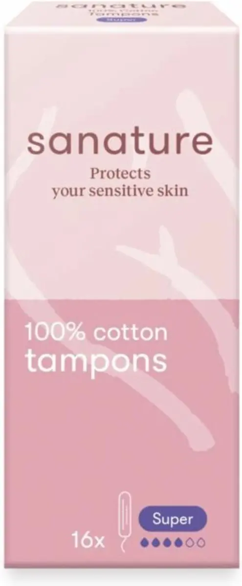 Sanature Tampons Super 16 Stuks