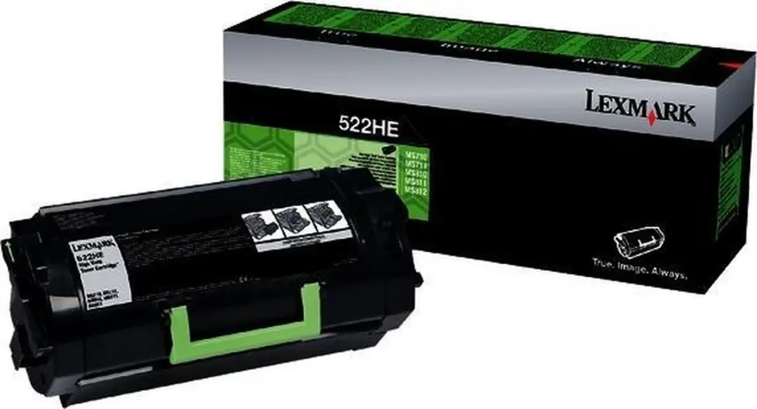 Lexmark 522HE Tonercartridge Zwart 25.000 Pagina's