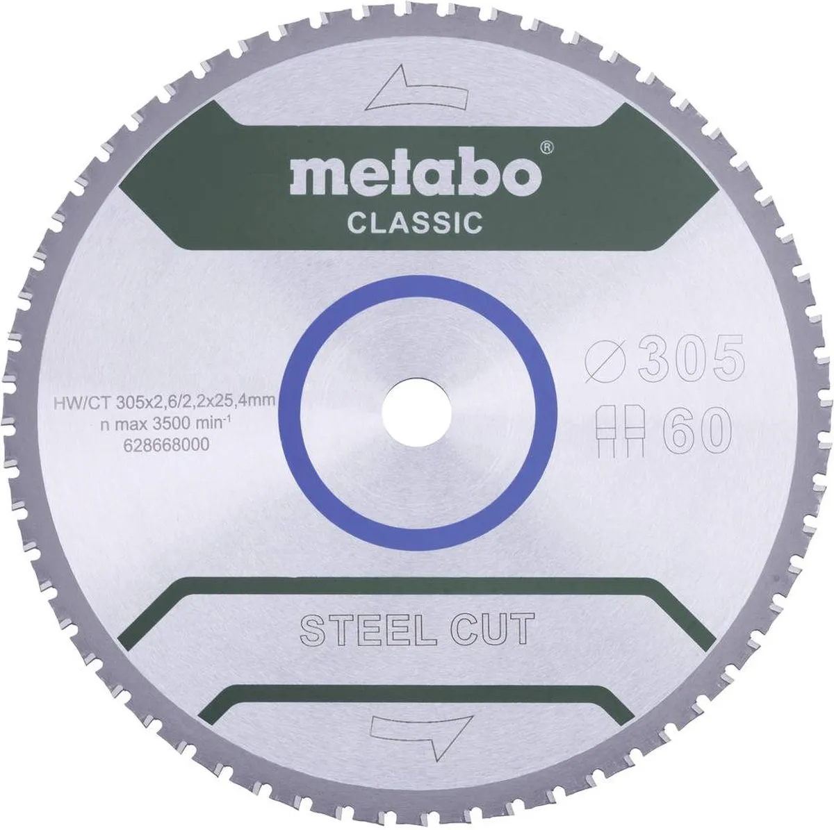 Metabo Cirkelzaagblad Staalsnede D165x1,6/1,2mm - Metaal - 20mm Boring