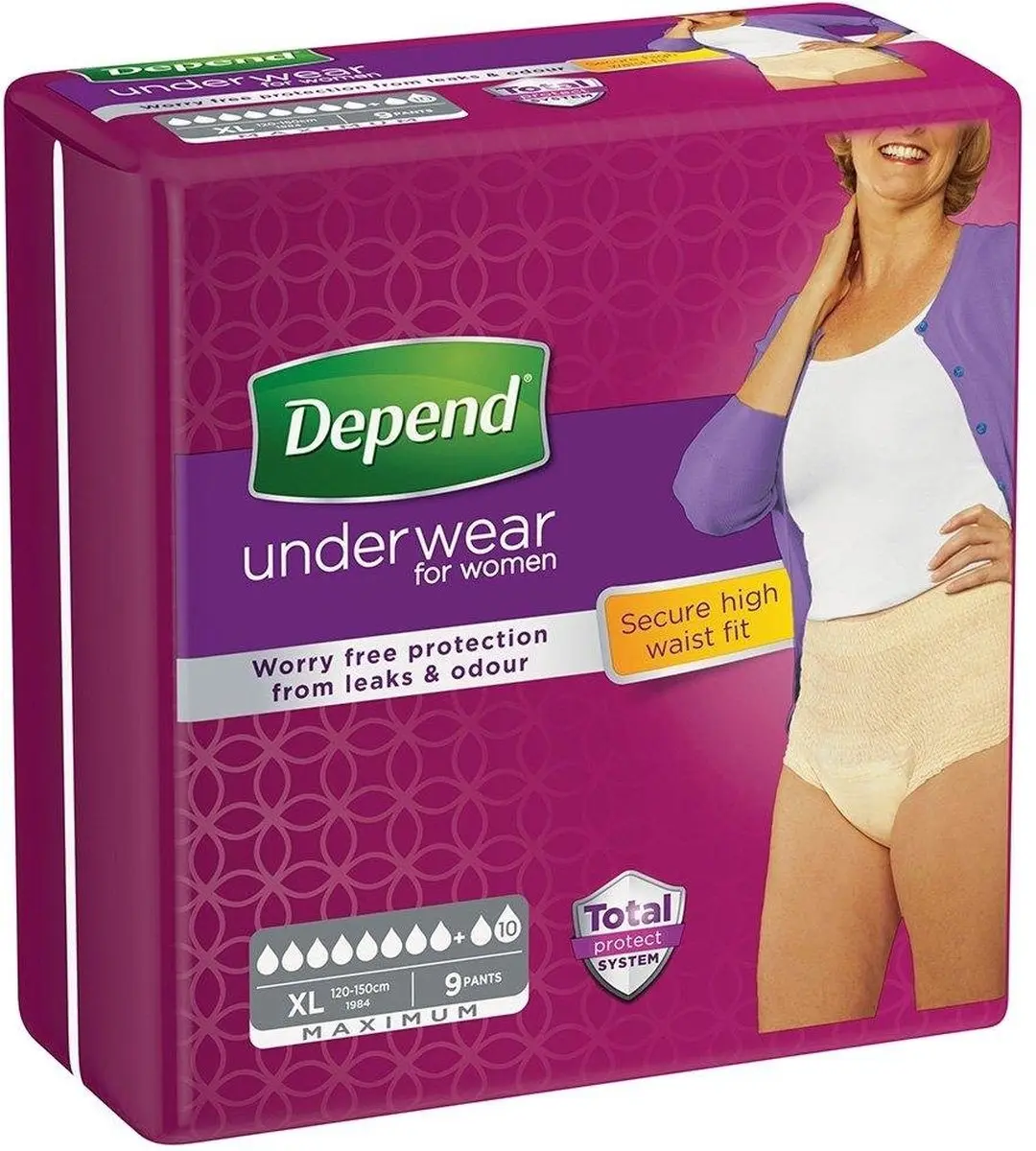 Depend Pants Vrouwen Maximum XL - 9 Stuks