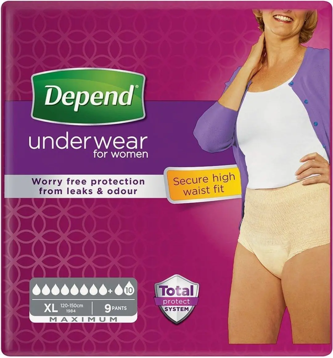 Depend Pants Vrouwen Maximum XL - 9 Stuks