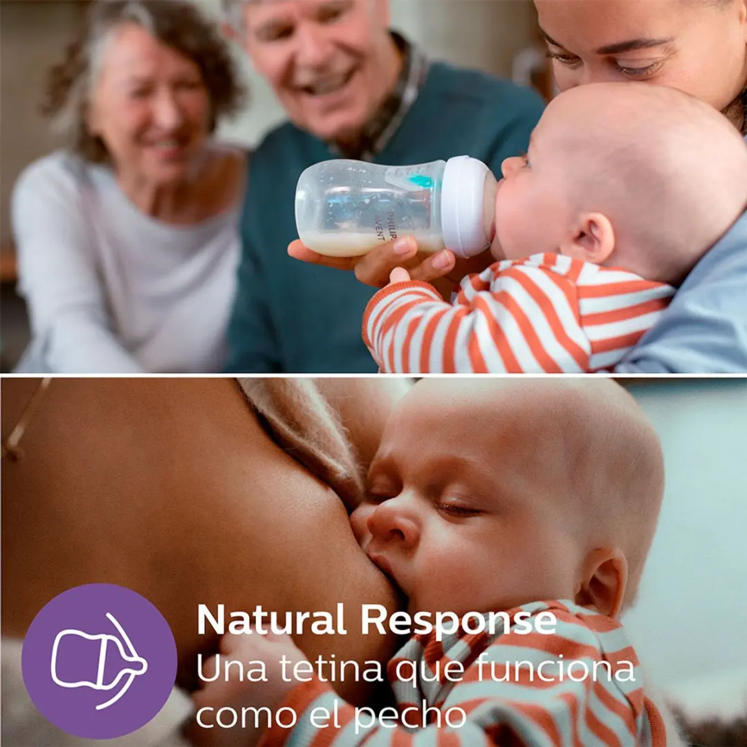 Philips Avent Natural Response SCY673/01 Babyfles 260ml - Anti-koliek - afbeelding 6 van 6
