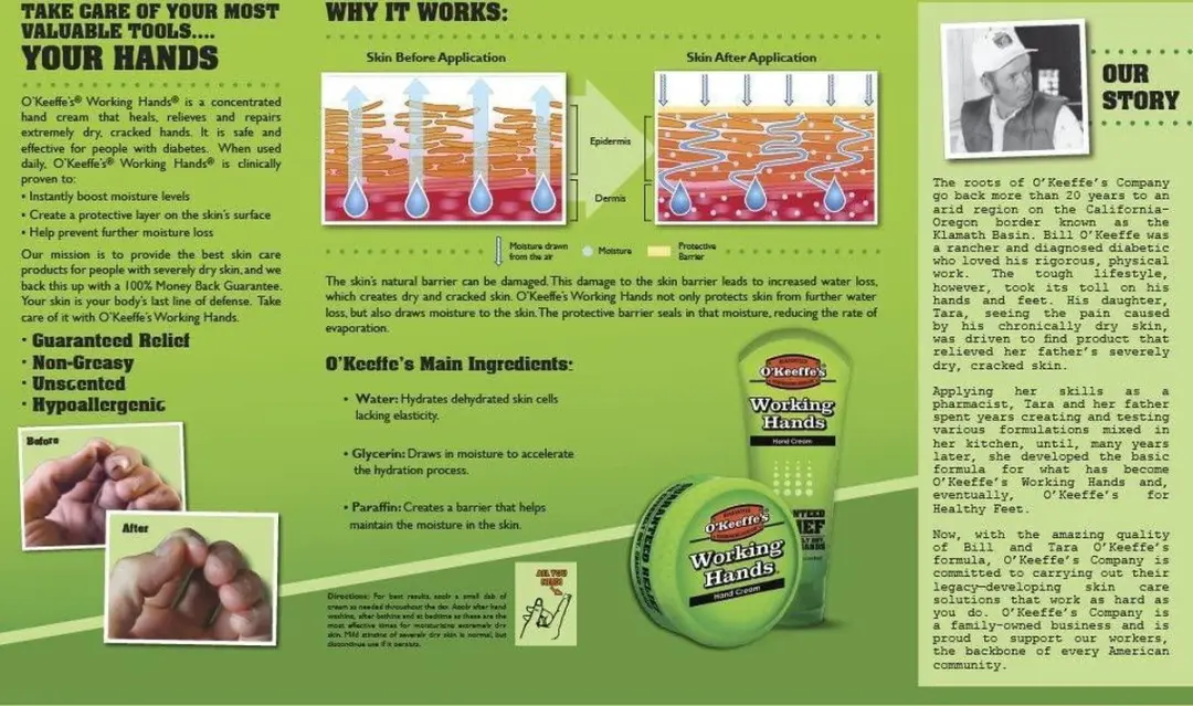 O'Keeffe's - Working hands - tube 80ml