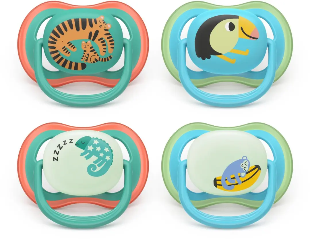 Philips Avent Ultra Air Fopspeenset 6-18mnd - 4 Stuks - Groen/Blauw