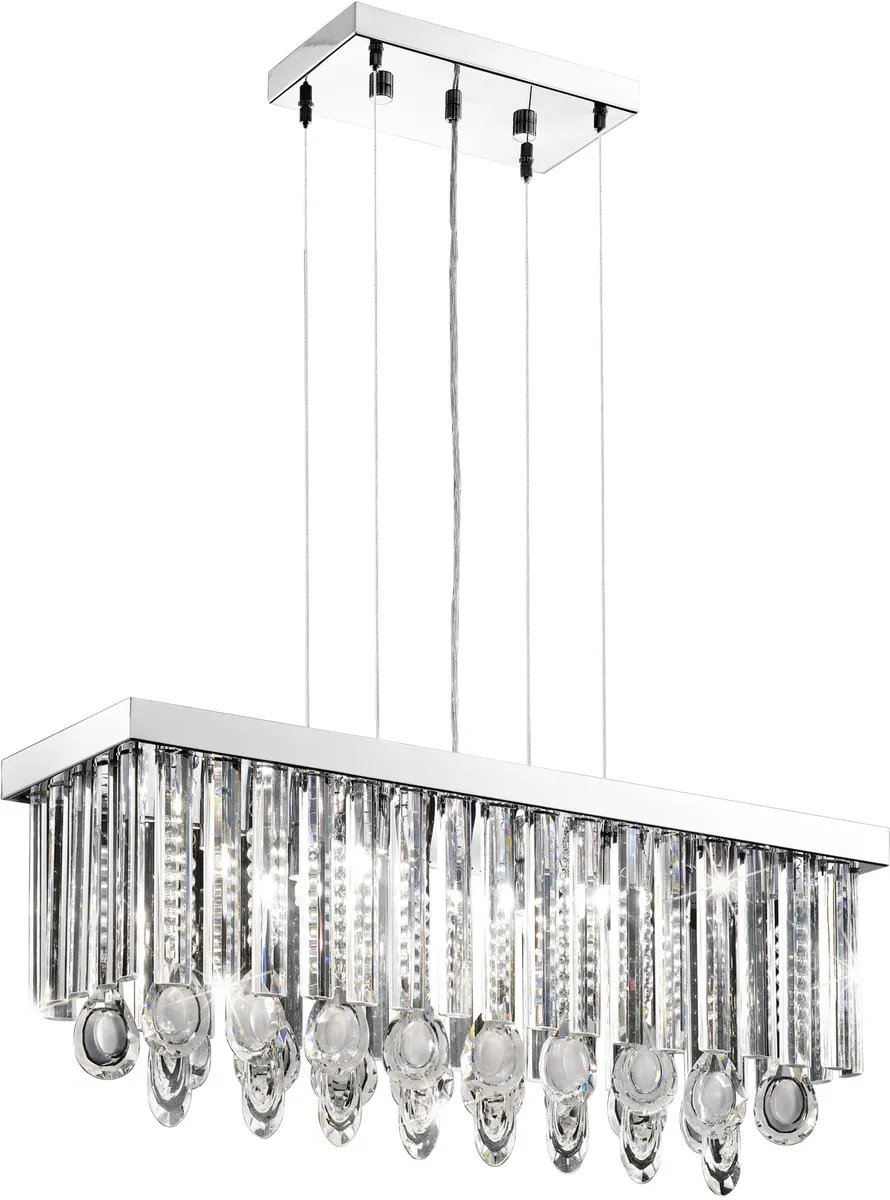 Eglo Calaonda Hanglamp G9 - 7 Lichtpunten - Chroom