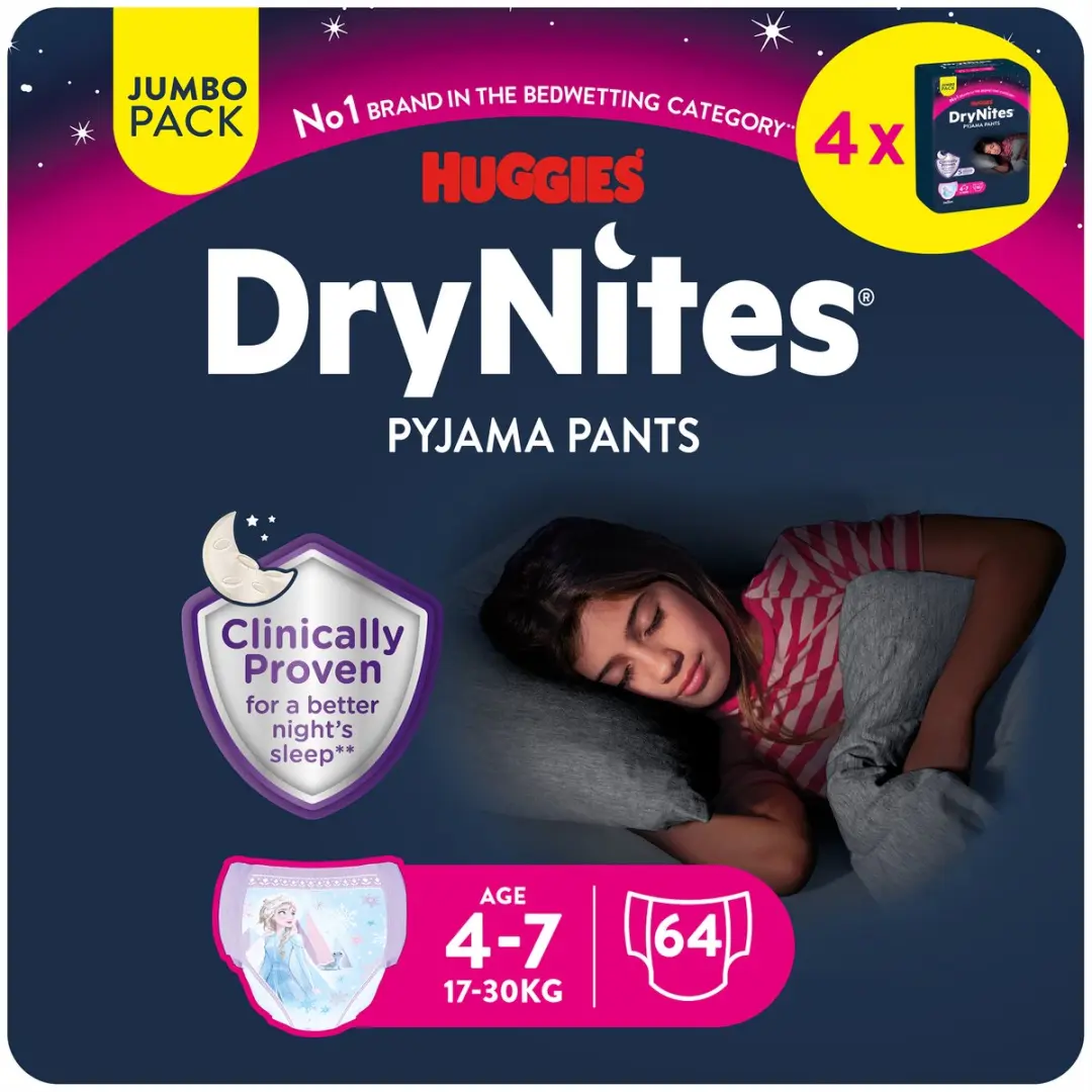 DryNites Luierbroekjes Meisjes 4-7j 17-30kg
