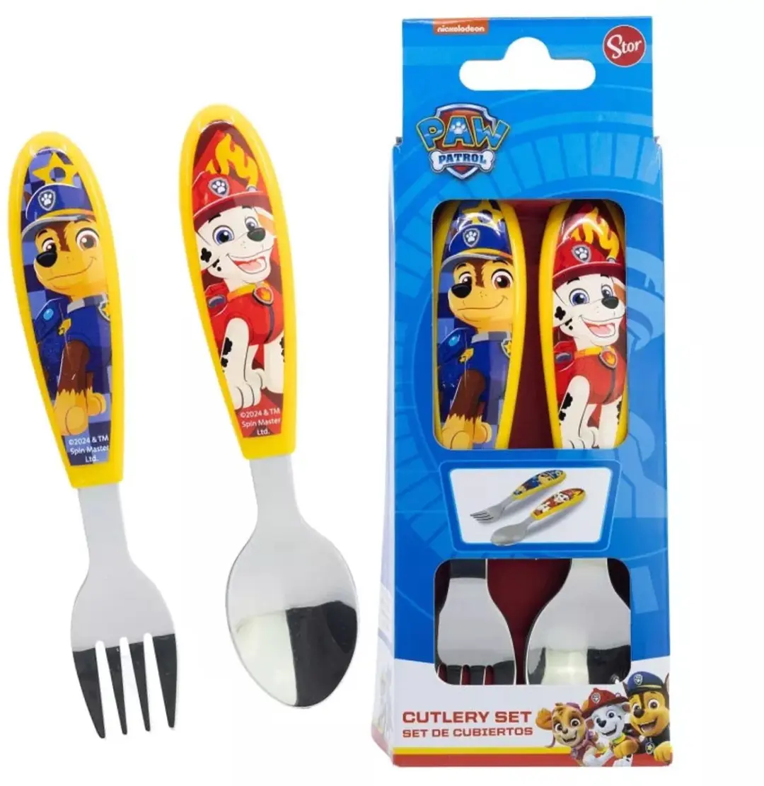 PAW Patrol Rescue Pups Metalen Bestekset 2 Stuks