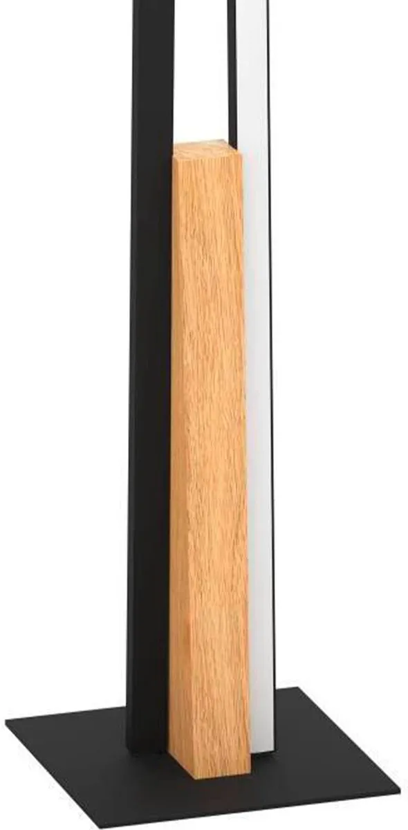 Eglo Panagria Vloerlamp LED 146cm - 2 Lichtpunten - Zwart/Bruin/Wit