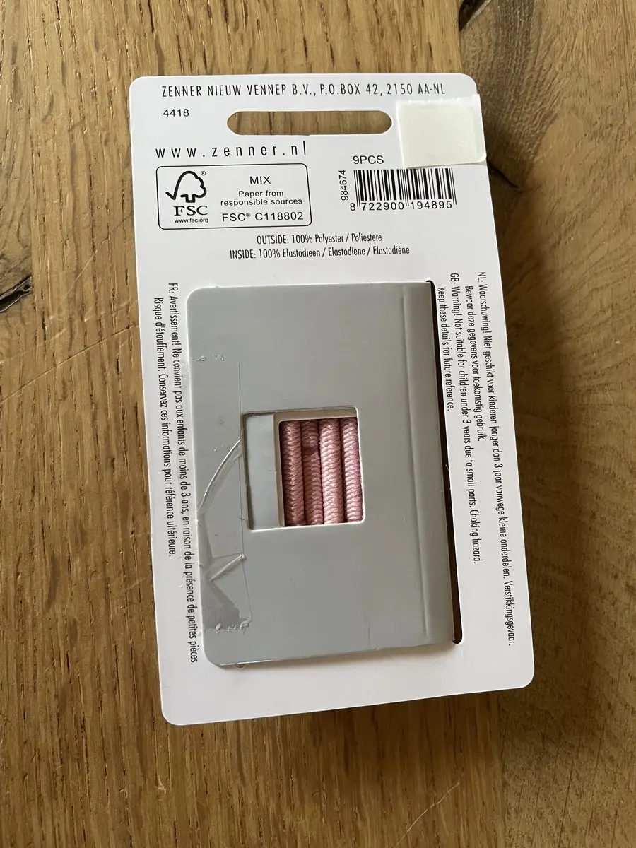 Zenner Elastieken 9 Stuks - Roze