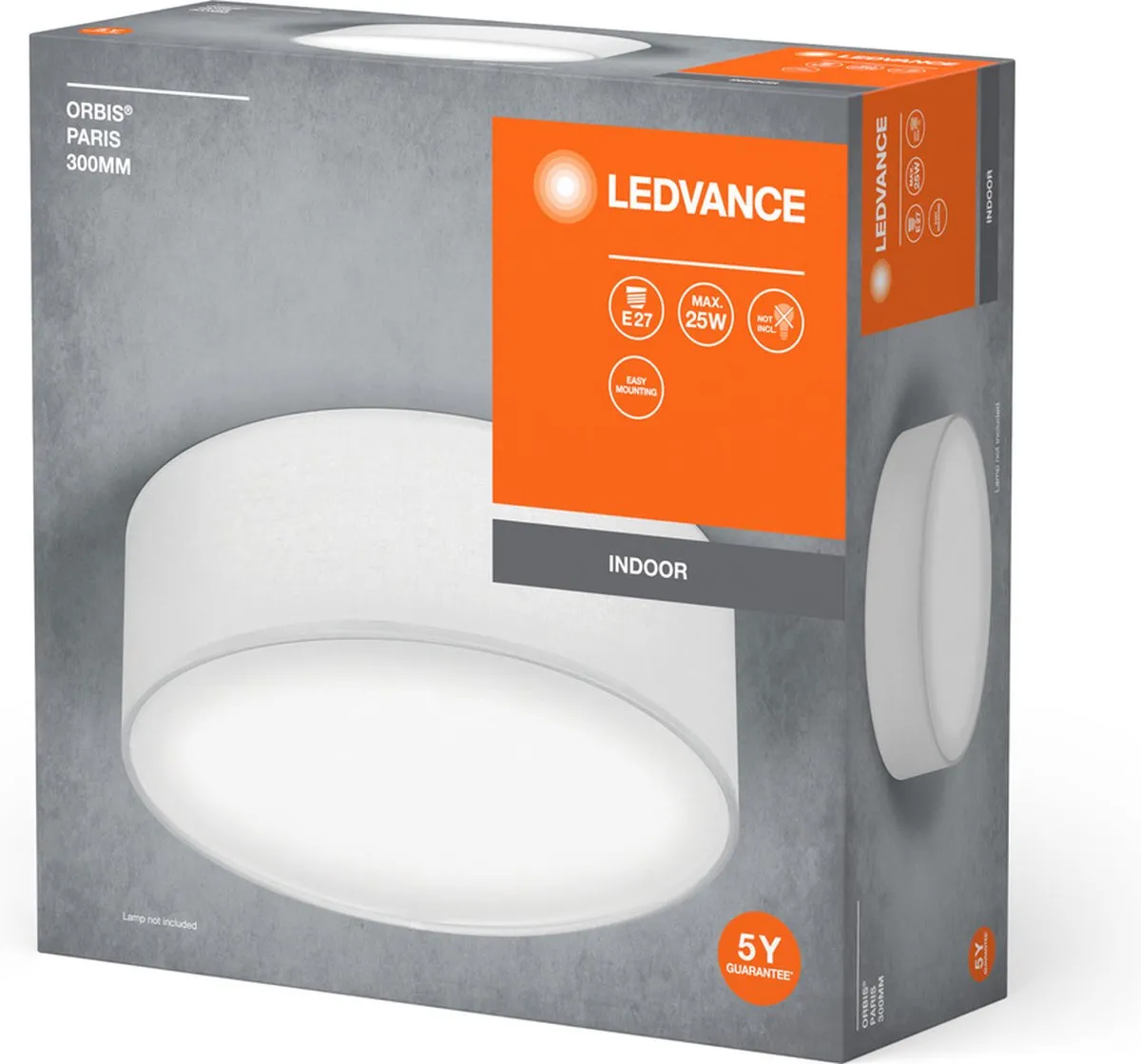 LEDVANCE Orbis Paris Plafondlamp 300mm - Wit