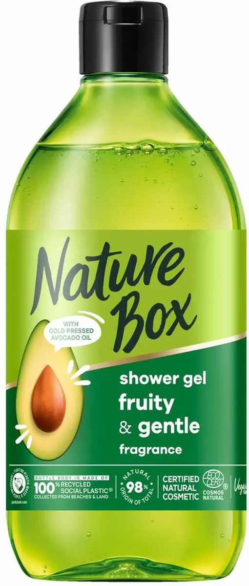 Nature Box Avocado Vegan Douchegel 6x385ml