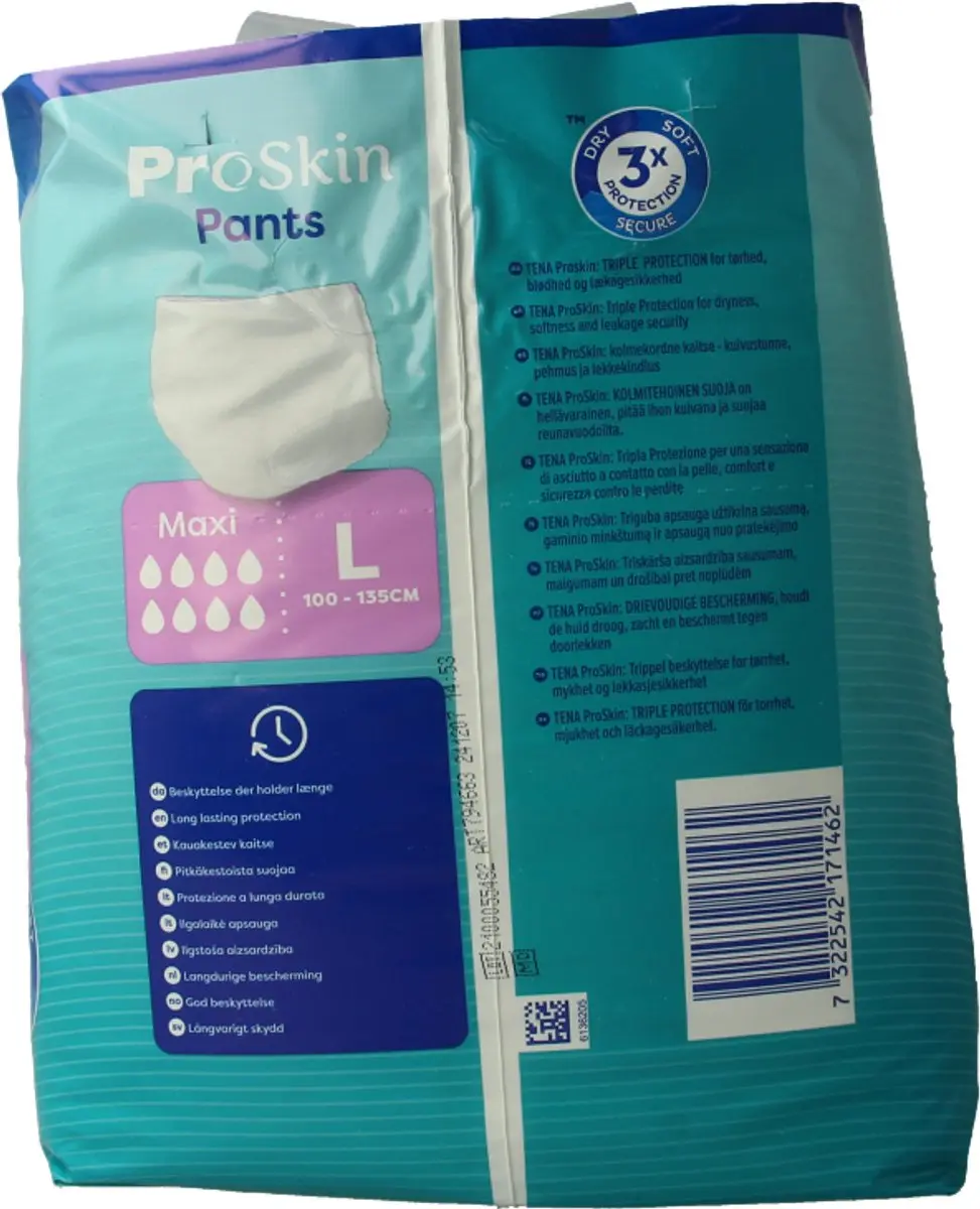 TENA Proskin Pants Maxi L - 10 Stuks