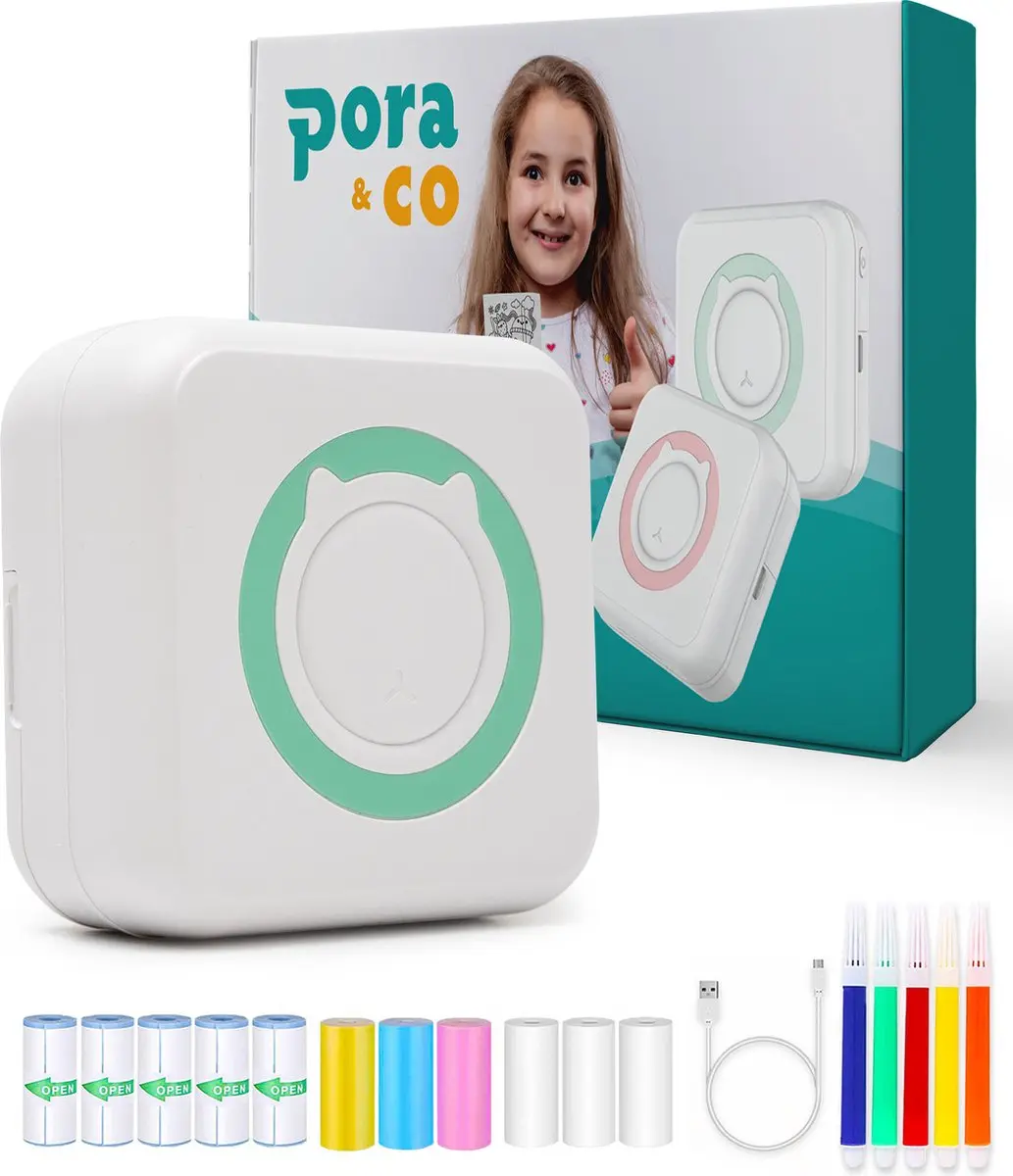 Pora&Co Mini Printer Groen