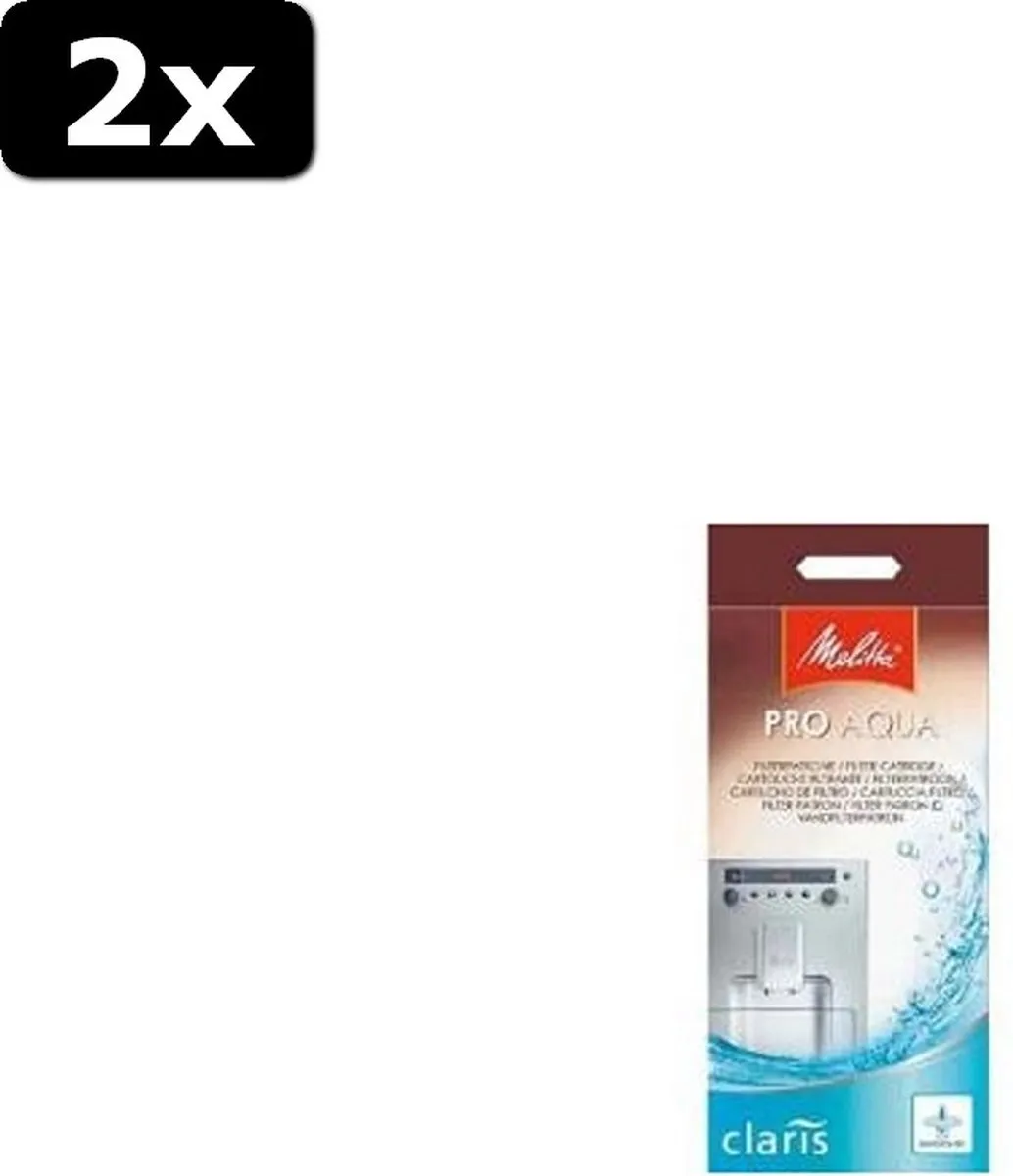 Melitta Claris Waterfilter 6546281 - 2 Stuks