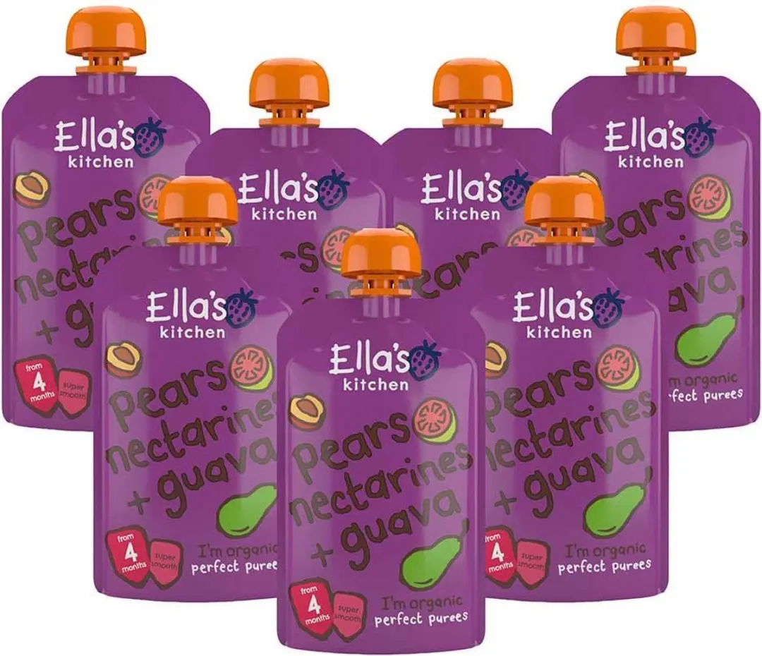 Ella’s Kitchen Biologisch Knijpfruit Peer Nectarine Guava 7x120g