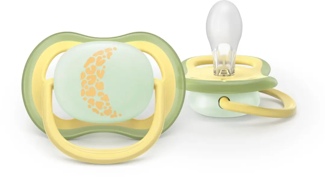 Philips Avent Ultra Air Day & Night Fopspeen 18+ - 2 Stuks - Neutral Geel