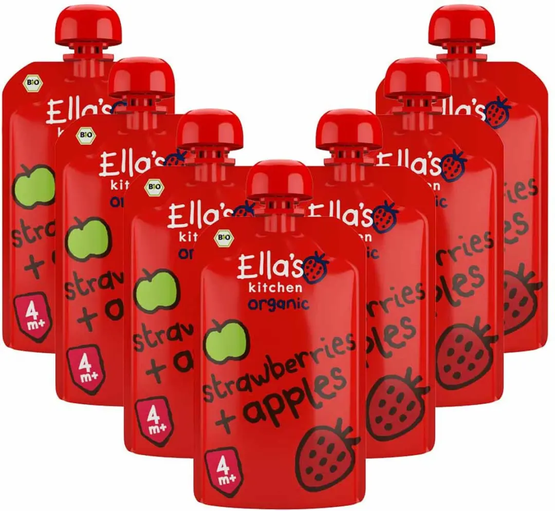 Ella’s Kitchen Knijpzakje Appel Aardbei 120g