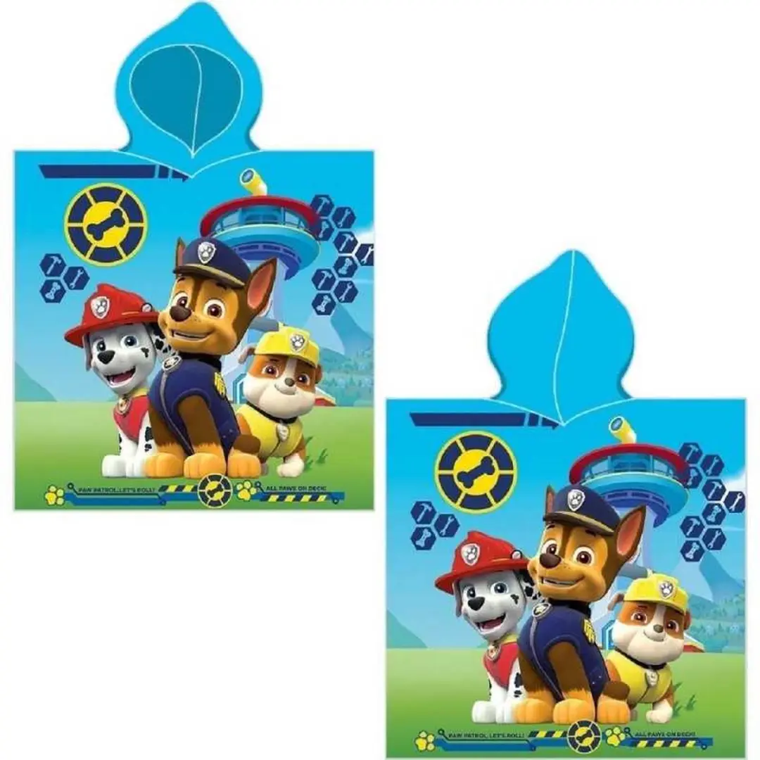 PAW Patrol Badponcho - 50x100cm - Sneldrogend - Multicolor
