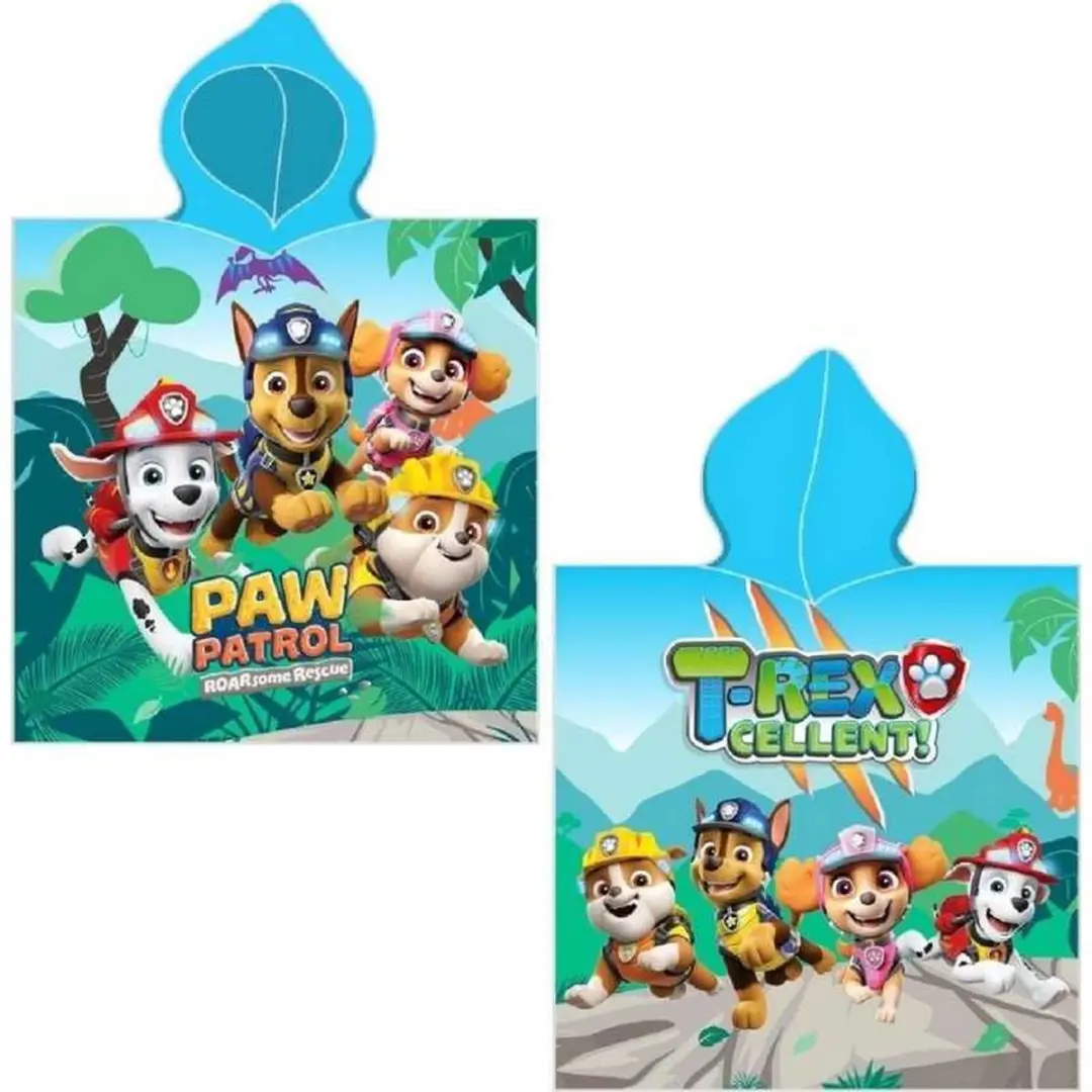 PAW Patrol Badponcho - 50x100cm - Sneldrogend - Multicolor