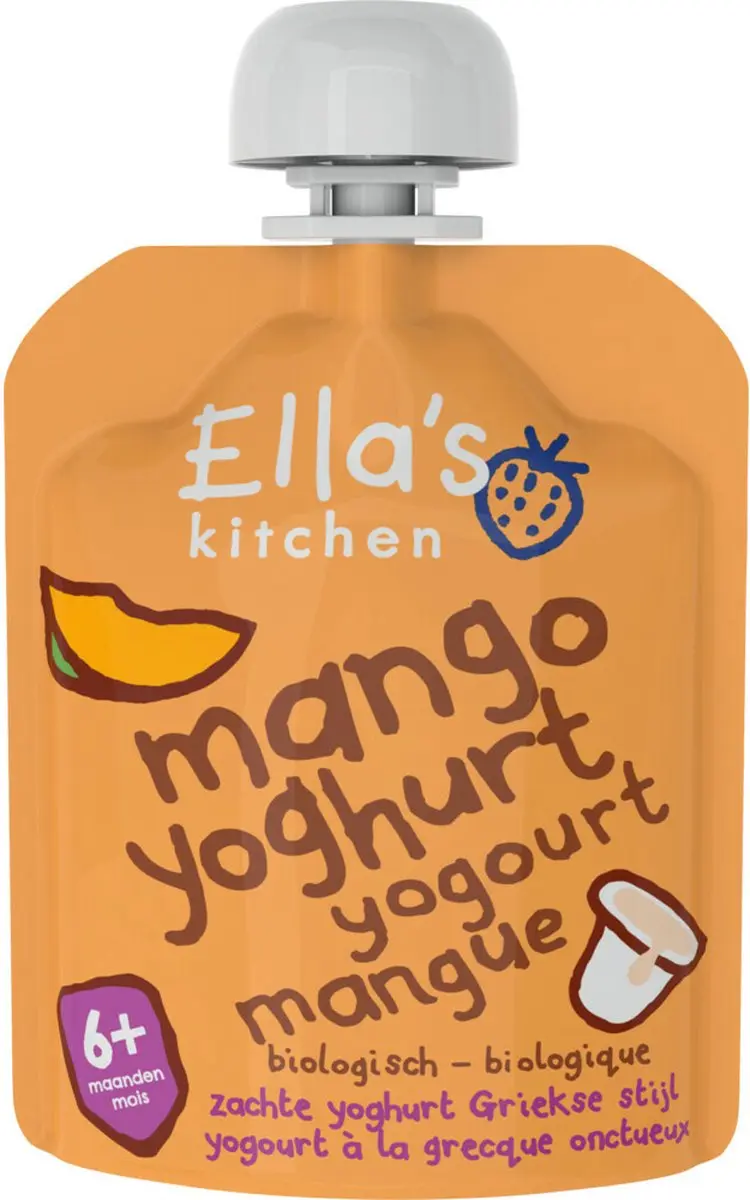 Ella’s Kitchen Griekse Yoghurt 6+ Mango 90g - 6 Stuks