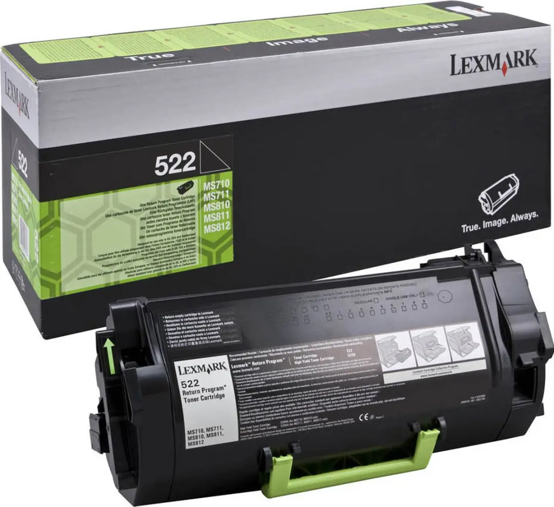Lexmark 522 734646427166 Tonercartridge - 6000 Pagina's - Zwart