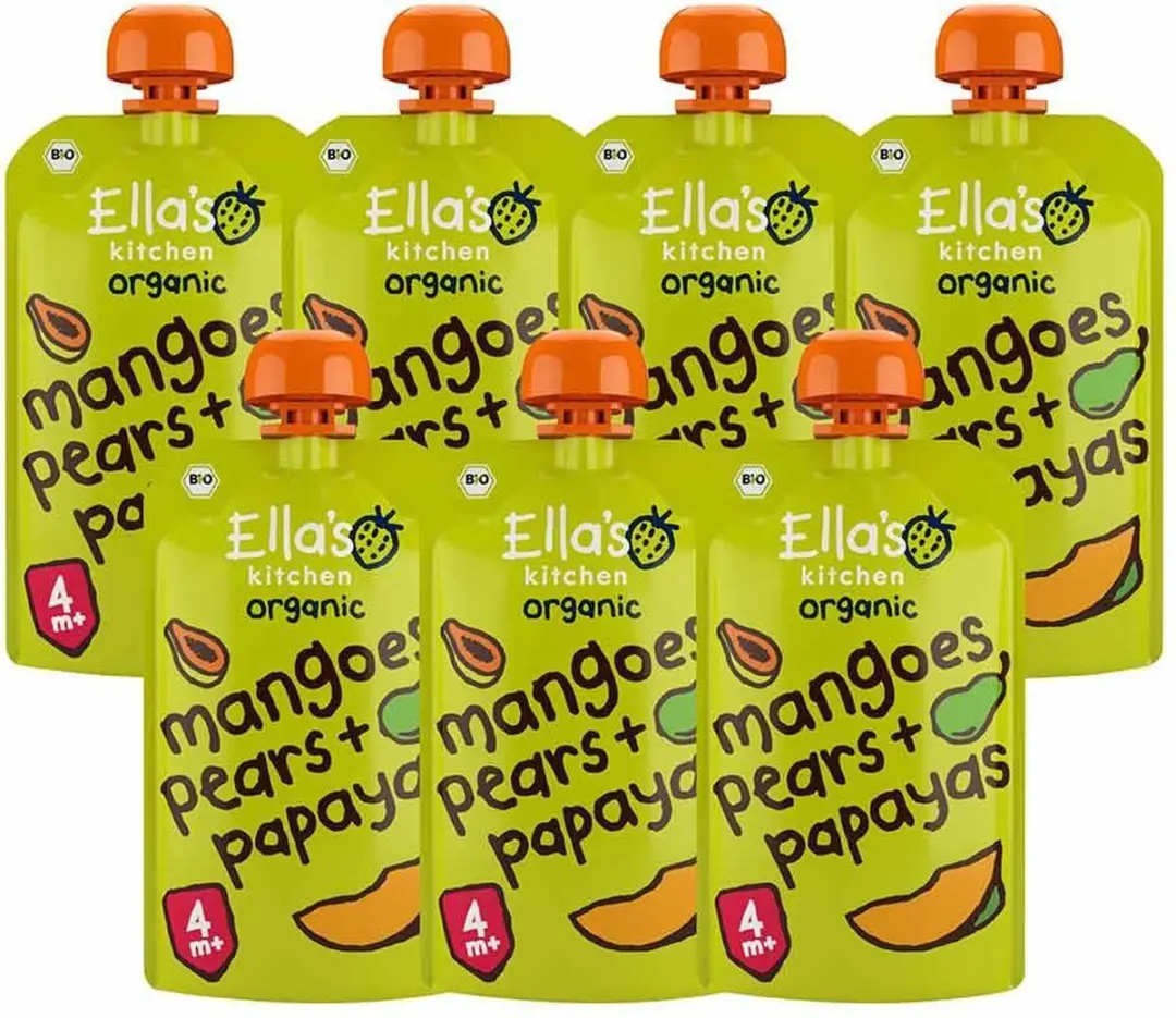 Ella’s Kitchen Knijpzakje 4+ Mango Peer Papaya 120g - 7x