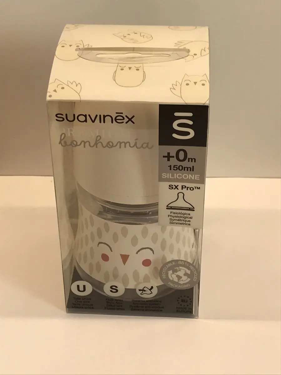 Suavinex Zuigfles Bonhemia +0 Maanden 150ml - Beige