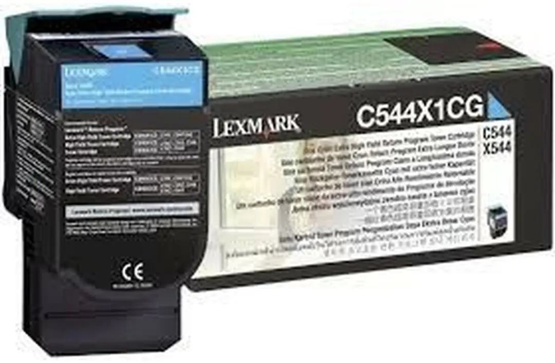Lexmark C544X1CG Tonercartridge Cyaan - 2000 Stuks
