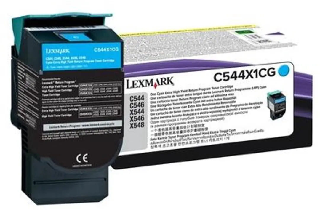 Lexmark C544X1CG Tonercartridge Cyaan - 2000 Stuks