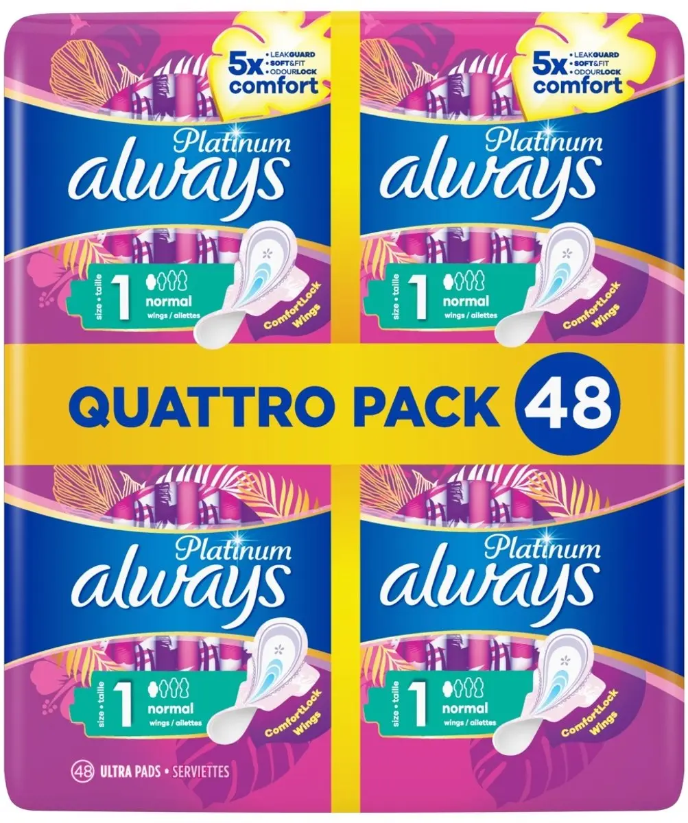 Always Platinum Normal Quattro - 48 Stuks