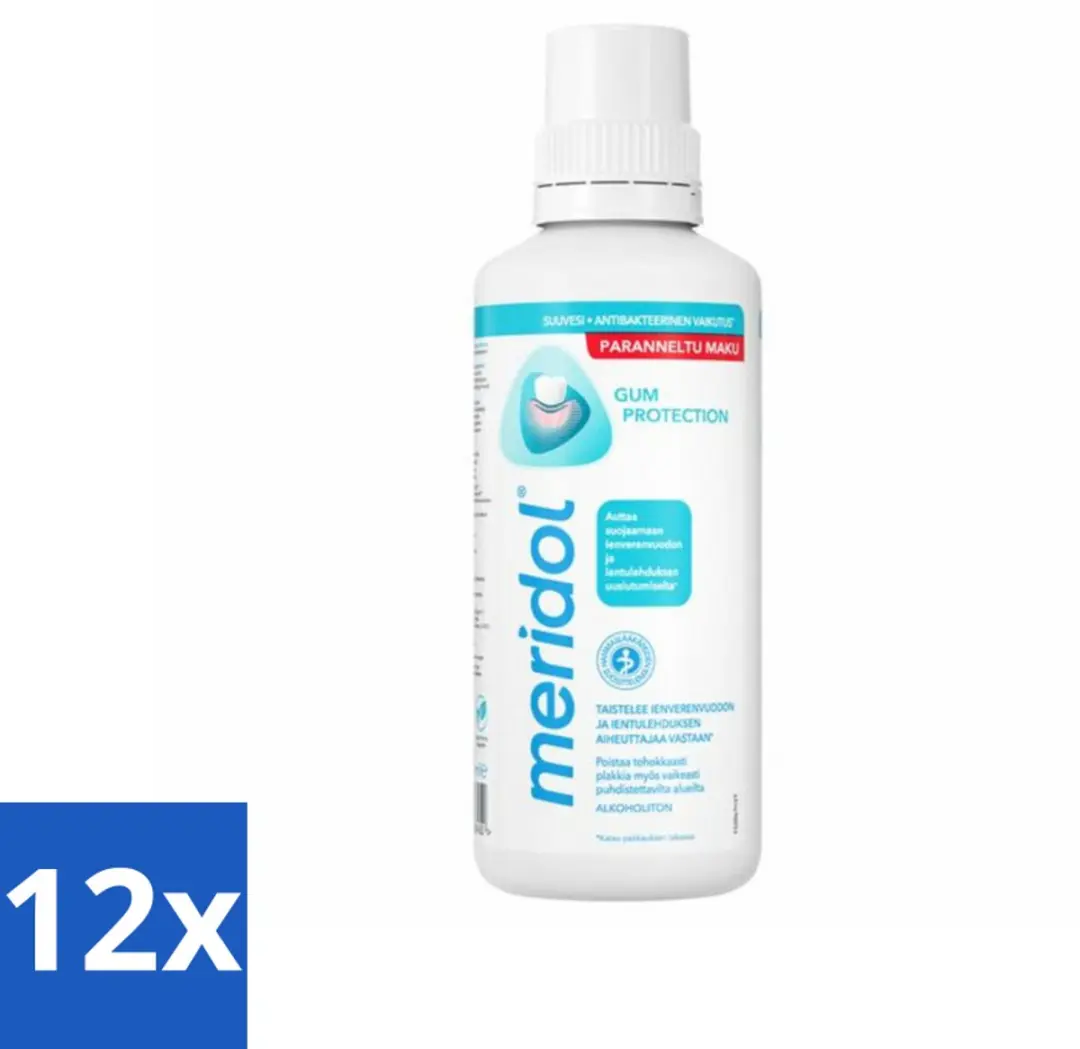 Meridol Mondspoeling Tandvleesbescherming 400ml - 12 Stuks