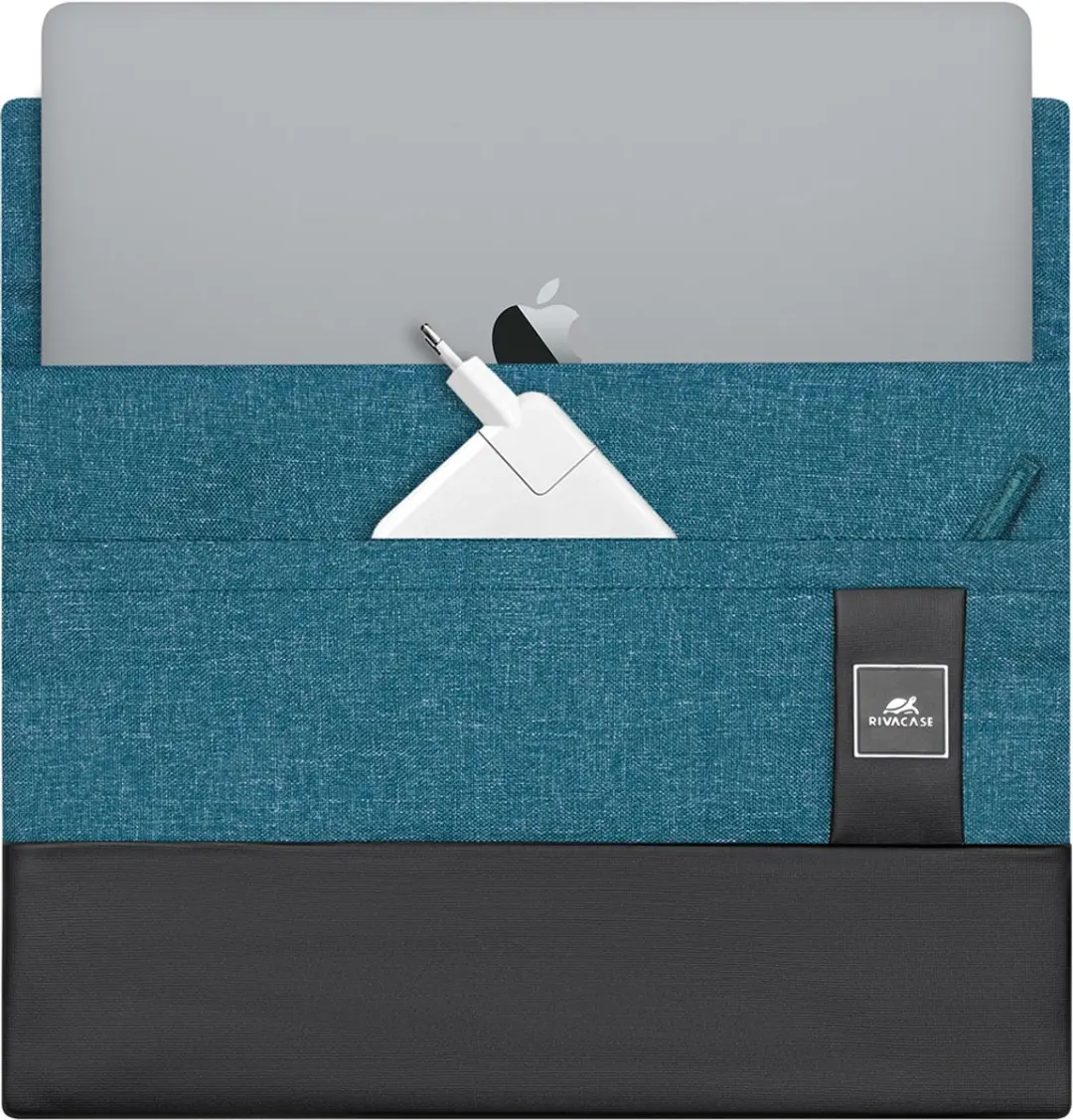 RivaCase Rivacase 8803 13.3" Opbergmap - 3 Vakken - Zwart/Blauw