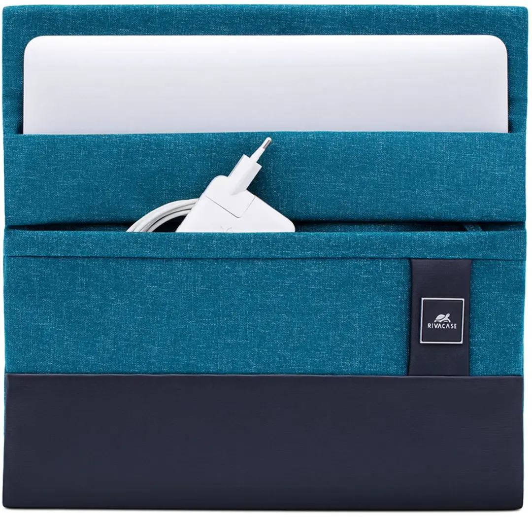 RivaCase Rivacase 8803 13.3" Opbergmap - 3 Vakken - Zwart/Blauw