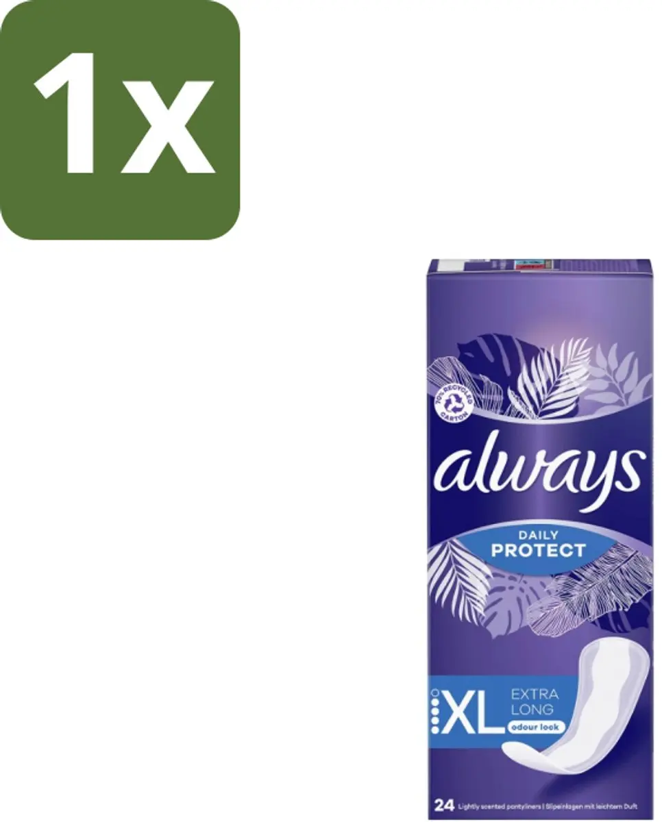 Always Inlegkruisjes Extra Lang - 24 Stuks - Wit