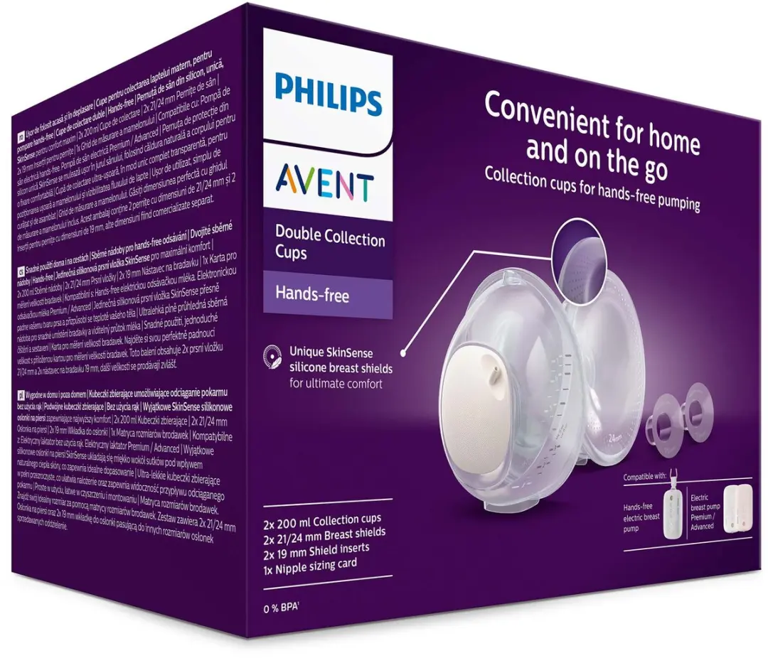 Philips Avent SCF439/01 Opvangcups - 2 Stuks - Wit