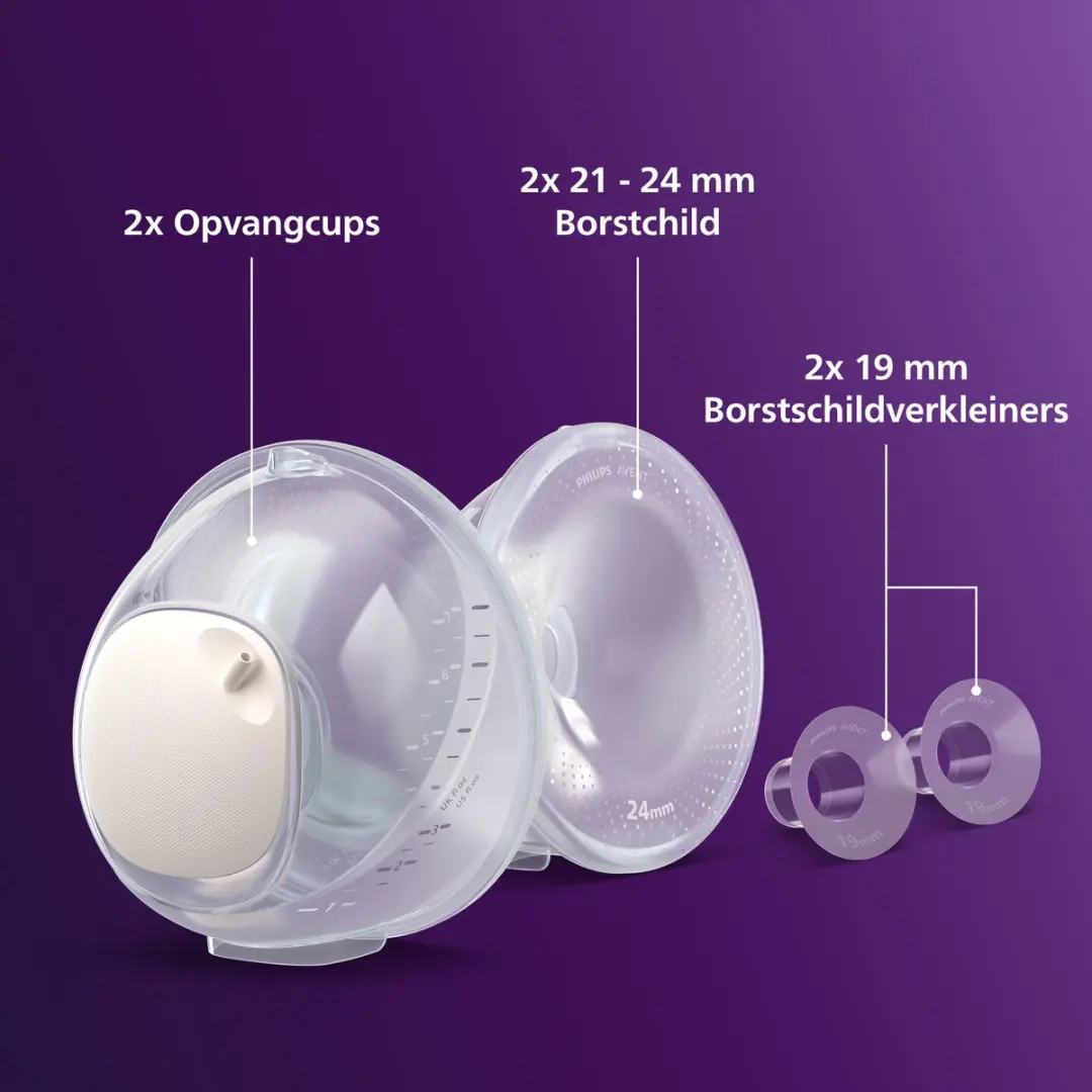 Philips Avent SCF439/01 Opvangcups - 2 Stuks - Wit