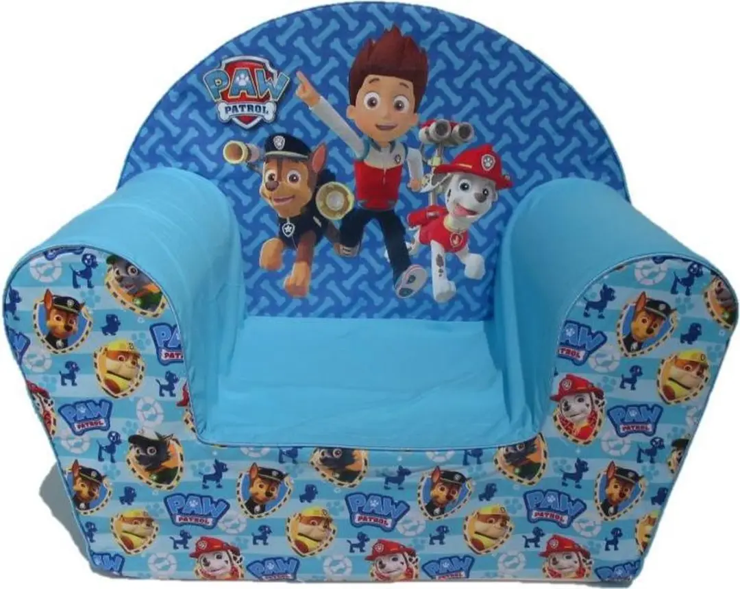 PAW Patrol Kinderstoel Blauw - Rubble/Chase/Marshall