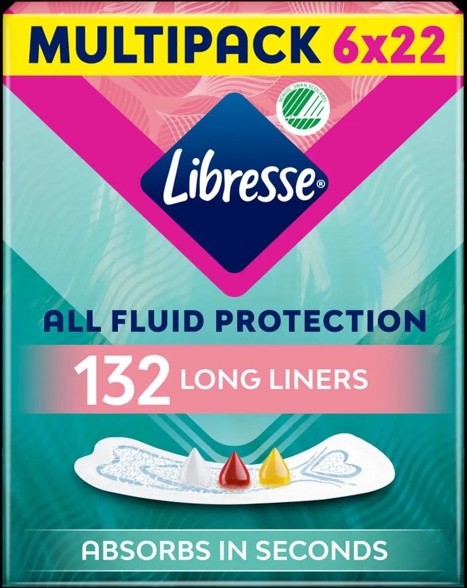 Libresse Extra Protection Long Inlegkruisjes 132 Stuks