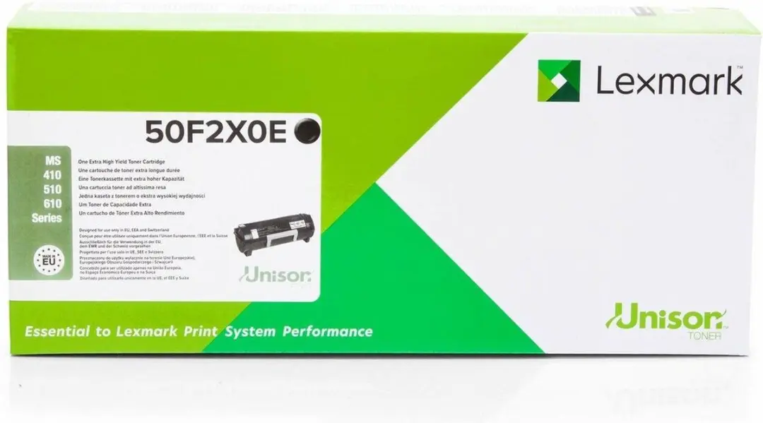 Lexmark 502XE Tonercartridge - 10.000 Pagina's - Kleurloos