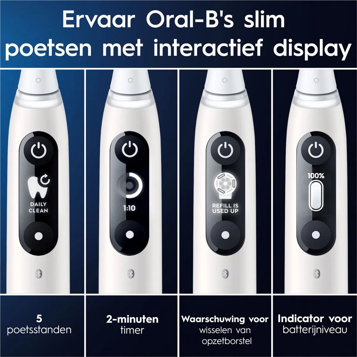Oral-B iO6 Elektrische Tandenborstel - 2 Stuks Wit/Roz