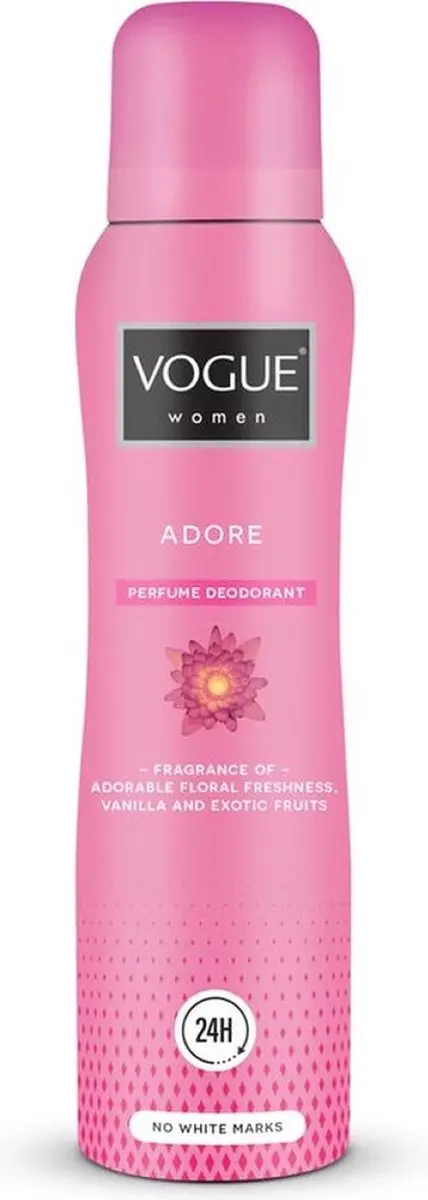 Vogue Deo Spray Adore 150ml - 3 Stuks