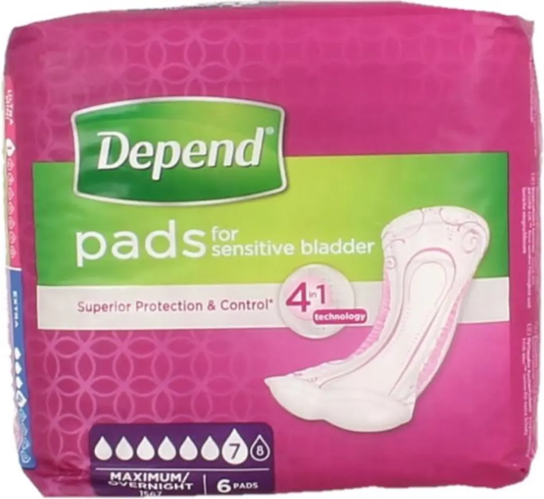 Depend Incontinentieverband Maximum M - 6 Stuks