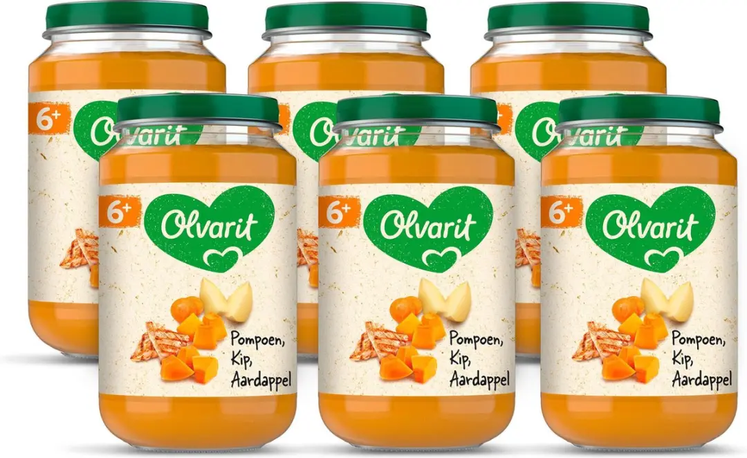 Olvarit Babymaaltijd 6+ Pompoen Kip Aardappel