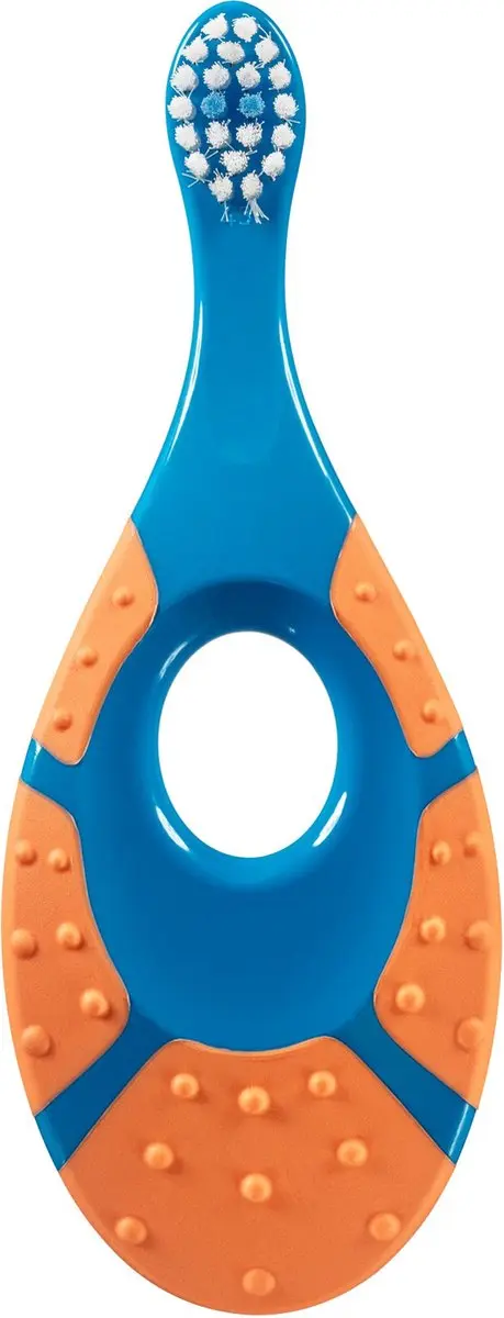Jordan Tandenborstel Step By Step 0-2 jaar - Blauw/Groen/Oranje