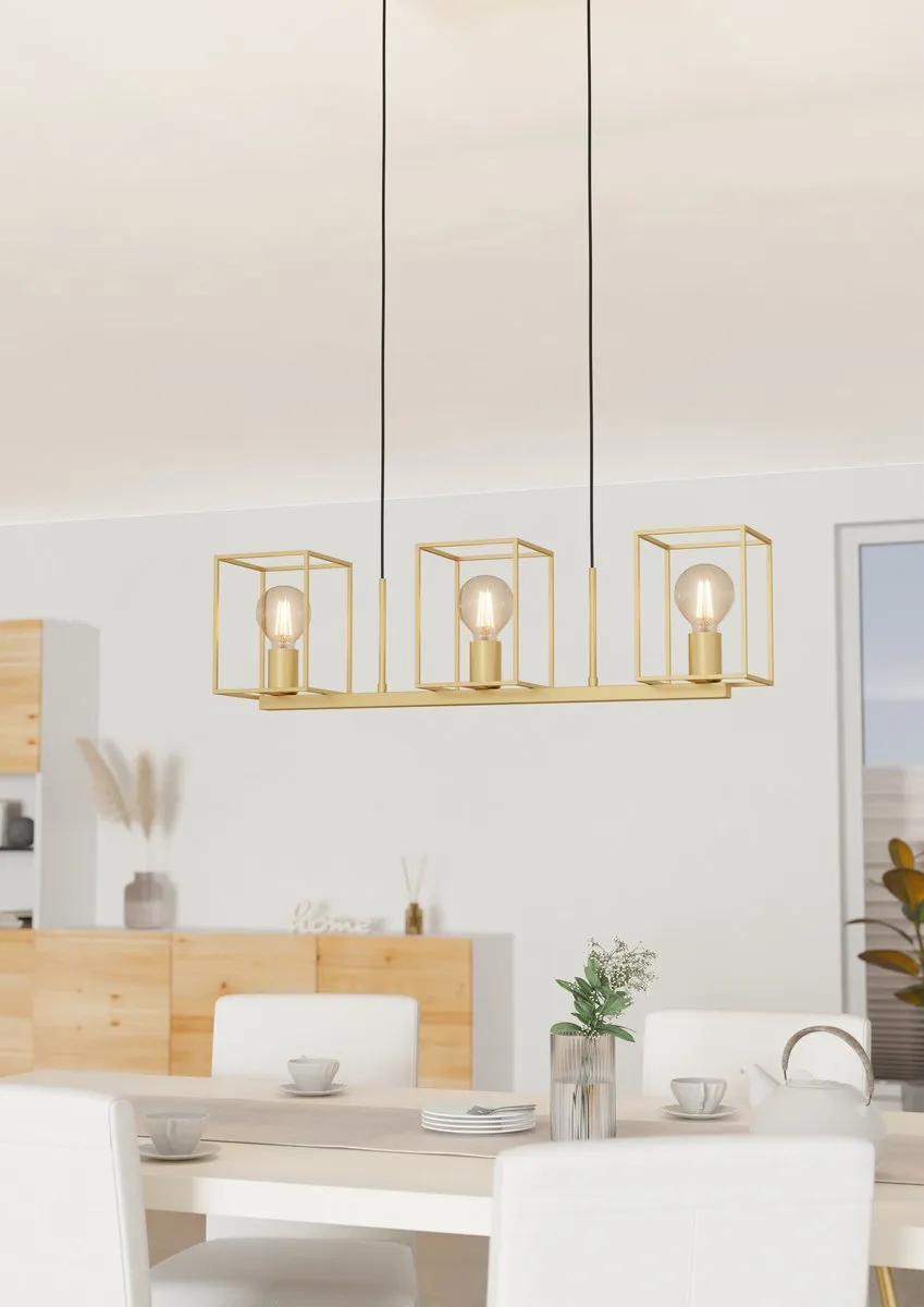 Eglo Cumiole Hanglamp E27 - 78 cm - Goud