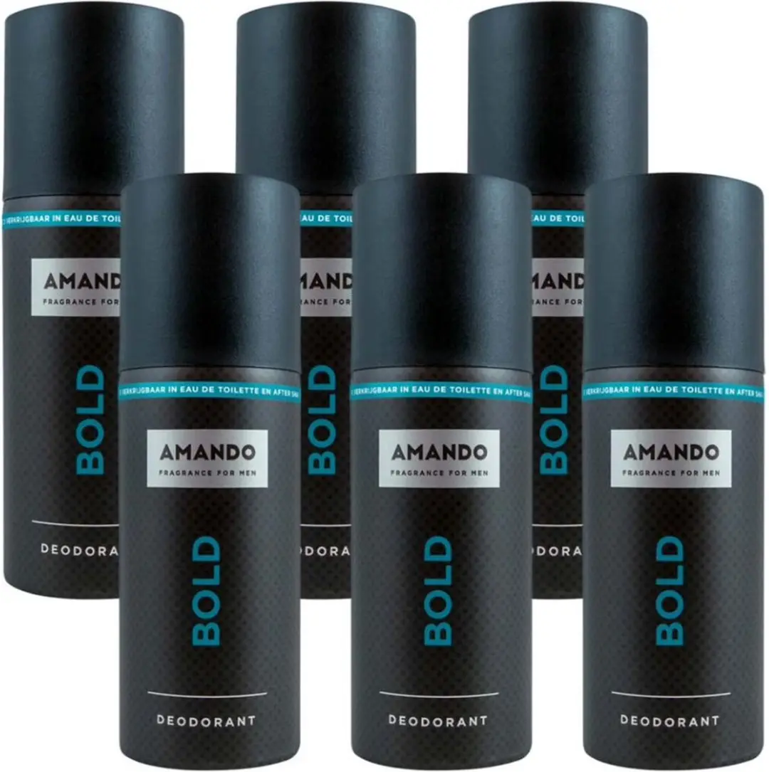 Amando Deodorant Bold - 6x150ml