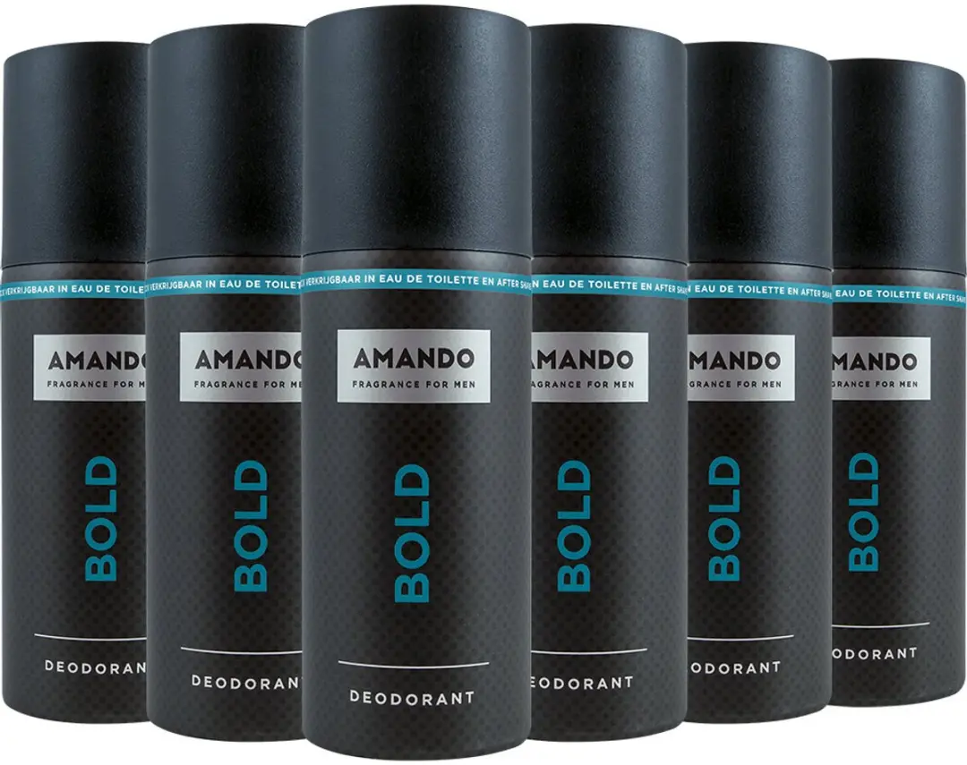 Amando Deodorant Bold - 6x150ml
