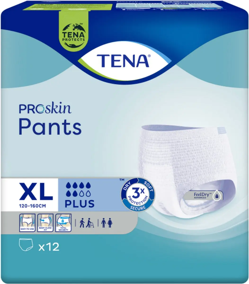 TENA Proskin Pants Plus XL - 12 Stuks