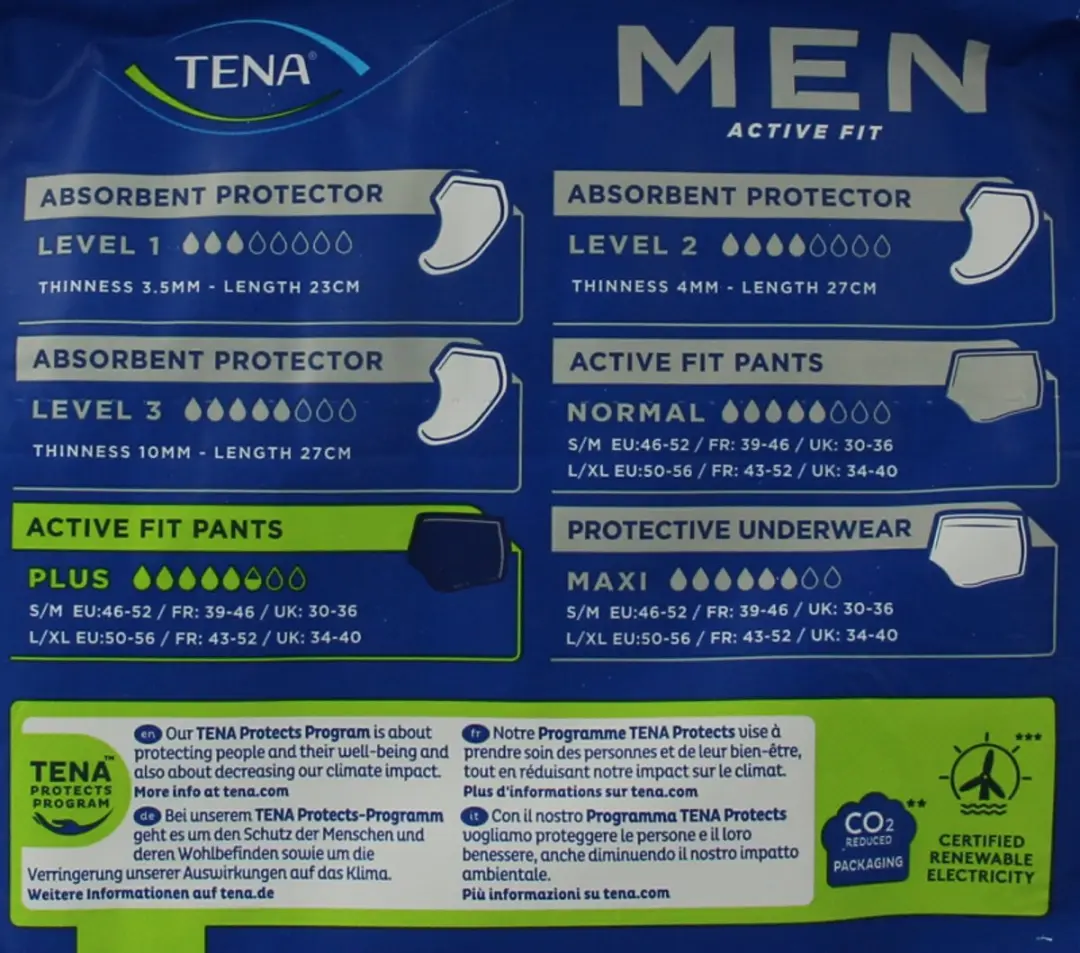 TENA Men Active Fit Pants Plus L/XL - 10 Stuks